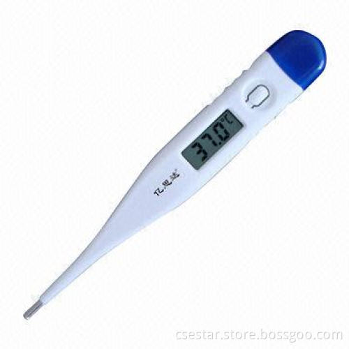 Hard tip hospital digital thermometer, used in mouth, armpit, rectum, memory